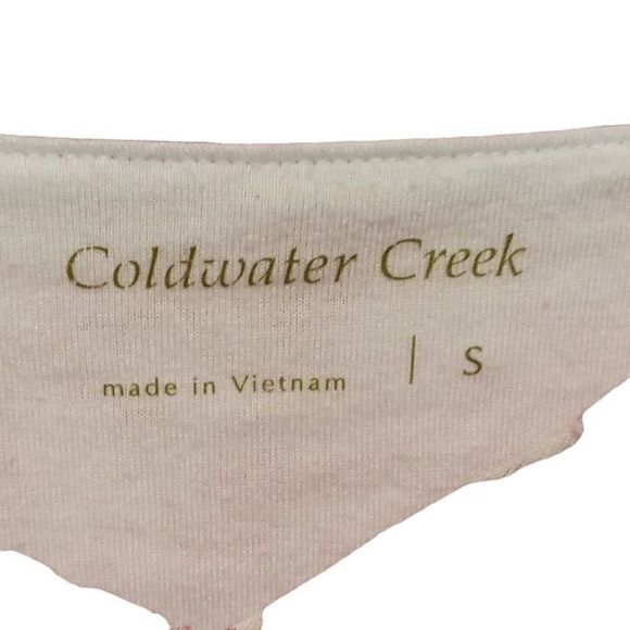 Coldwater Creek Red & White Paisley Print Top Women's Size Small - Picture 2 of 5